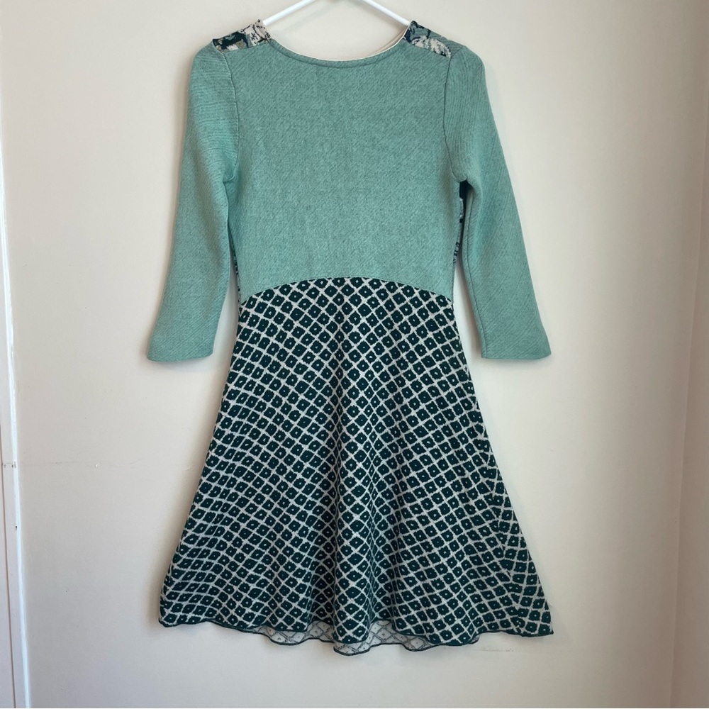 Aldo Martins Anthropologie Flowerpot Floral Sweater Dress Wool Blend Size Small - Picture 11 of 16